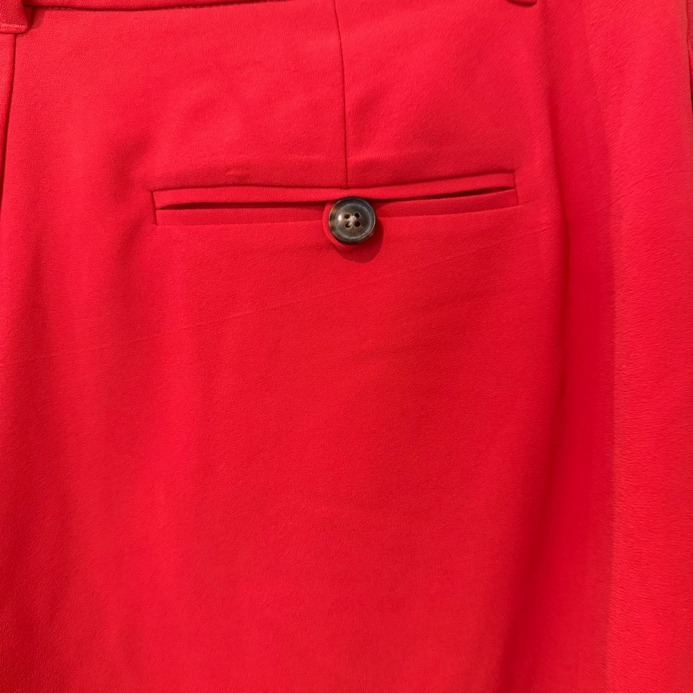 NWT Banana Republic Polyester Orange Shorts 2 Pockets Women’s Size 8 Inseam 5” - Picture 3 of 10